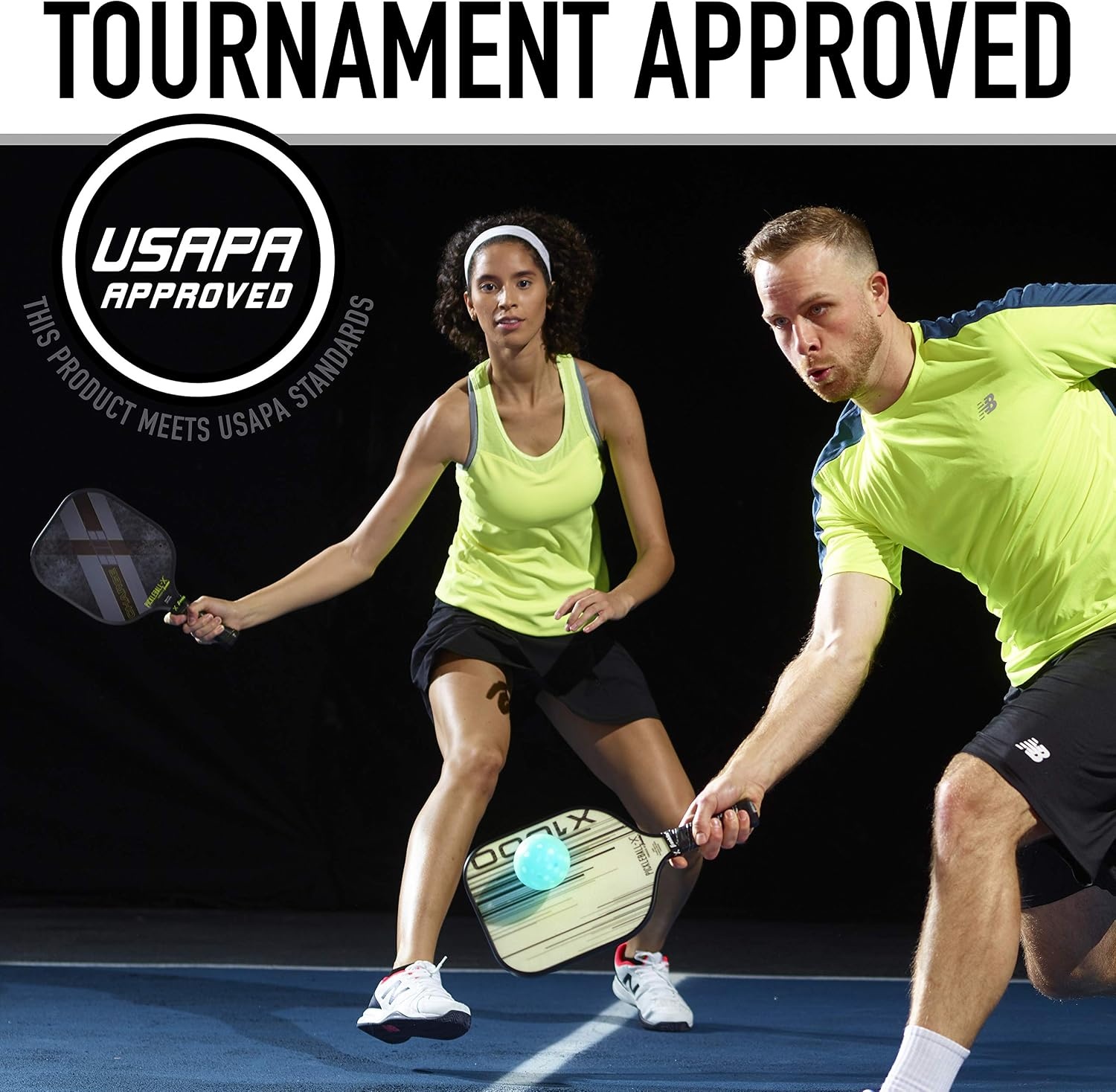 image:imageFranklin Sports X26 Indoor Pickleballs  3 Pack 12 Pack amp 100 Pack Bulk  USAPA Approved Tournament Pickleballs  Multiple ColorsBlue
