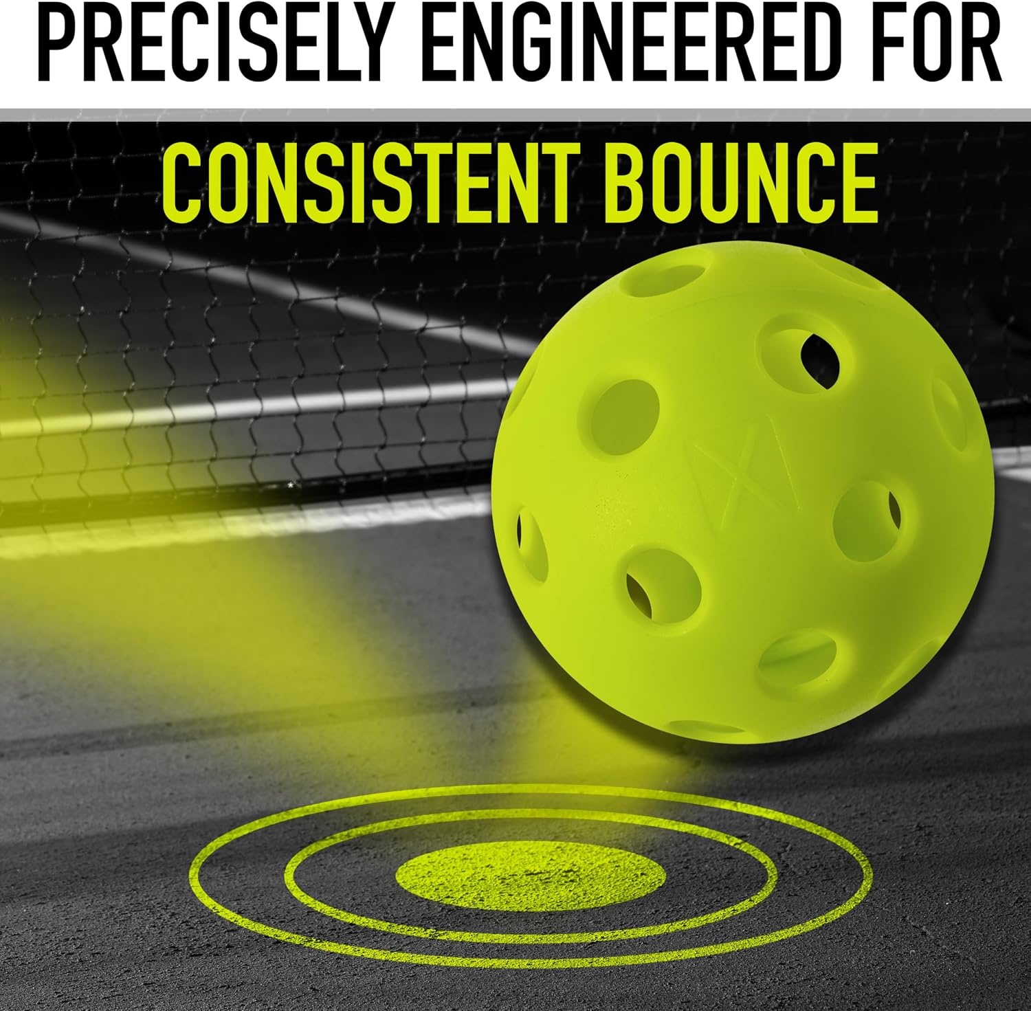 image:imageFranklin Sports X26 Indoor Pickleballs  3 Pack 12 Pack amp 100 Pack Bulk  USAPA Approved Tournament Pickleballs  Multiple ColorsLime Green