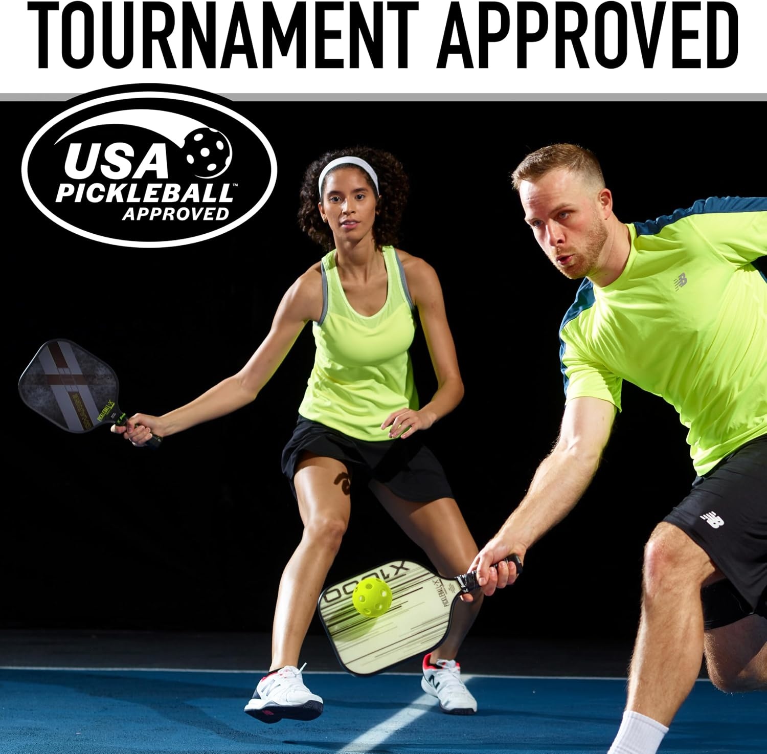 image:imageFranklin Sports X26 Indoor Pickleballs  3 Pack 12 Pack amp 100 Pack Bulk  USAPA Approved Tournament Pickleballs  Multiple ColorsLime Green