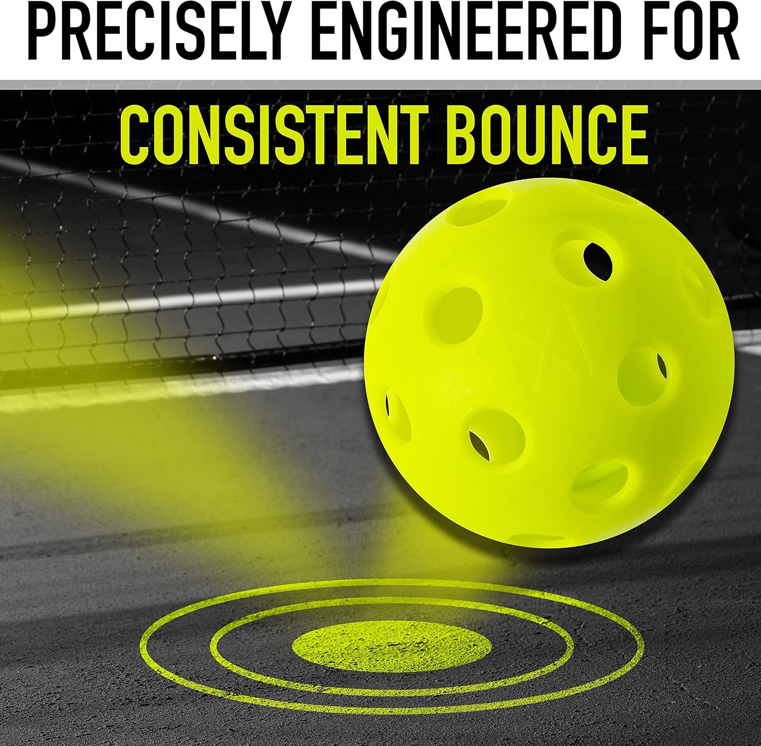 image:imageFranklin Sports X26 Indoor Pickleballs  3 Pack 12 Pack amp 100 Pack Bulk  USAPA Approved Tournament Pickleballs  Multiple ColorsLime Green