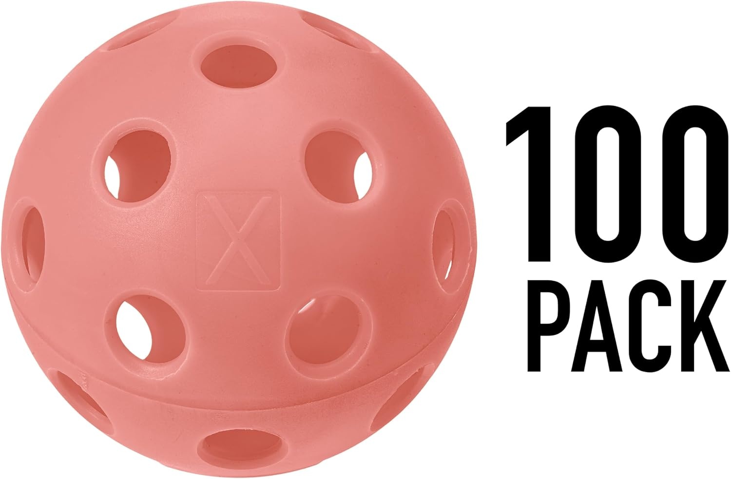 image:imageFranklin Sports X26 Indoor Pickleballs  3 Pack 12 Pack amp 100 Pack Bulk  USAPA Approved Tournament Pickleballs  Multiple ColorsPeach