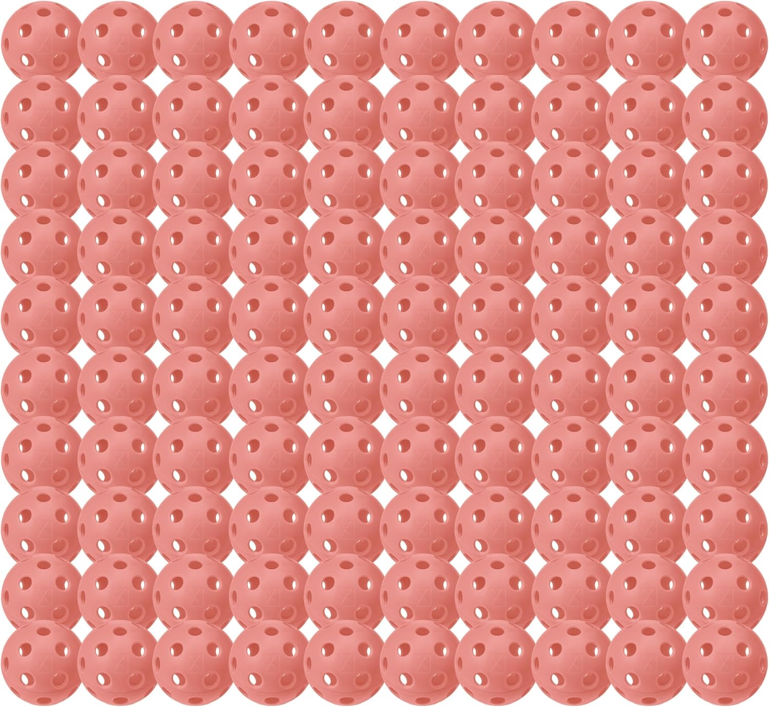 image:imageFranklin Sports X26 Indoor Pickleballs  3 Pack 12 Pack amp 100 Pack Bulk  USAPA Approved Tournament Pickleballs  Multiple ColorsPeach