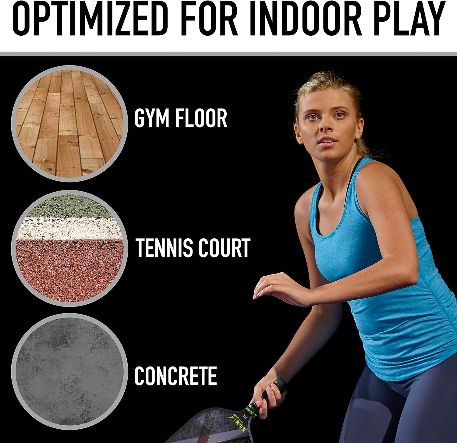 image:imageFranklin Sports X26 Indoor Pickleballs  3 Pack 12 Pack amp 100 Pack Bulk  USAPA Approved Tournament Pickleballs  Multiple ColorsYellow