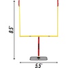 image:imageFranklin Sports Authentic Steel Football Goal Post 85 x 55  Post for Kids  Football Goal Post Set  Kicking Field Goals  Youth Football Set  Portable Football Goal PostStandard Goal Post