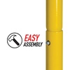 image:imageFranklin Sports Authentic Steel Football Goal Post 85 x 55  Post for Kids  Football Goal Post Set  Kicking Field Goals  Youth Football Set  Portable Football Goal PostStandard Goal Post