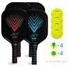 image:imageFranklin Sports Beginner Pickleball Sets  2  4 Player Sets  Aluminum Paddles  X40 Pickleballs  USA Pickleball USAPA Approved4 Player Set