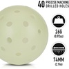 image:imageFranklin Sports Glow in The Dark Outdoor Pickleballs  Light Up Pickleball Balls for Nighttime Pickleball  Glow in The Dark Green Pickleball Balls  Charge in Indoor Light  SunlightGlow in the dark