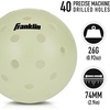 image:imageFranklin Sports Glow in The Dark Outdoor Pickleballs  Light Up Pickleball Balls for Nighttime Pickleball  Glow in The Dark Green Pickleball Balls  Charge in Indoor Light  SunlightGlow in the dark