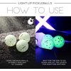 image:imageFranklin Sports Glow in The Dark Outdoor Pickleballs  Light Up Pickleball Balls for Nighttime Pickleball  Glow in The Dark Green Pickleball Balls  Charge in Indoor Light  SunlightGlow in the dark