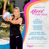 image:imageFranklin Sports Kerri Walsh Beach  Outdoor Volleyball  Official Size  Weight  Soft Cover Volleyball for Kids  Adults  with Pump  Needle Included