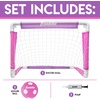 image:imageFranklin Sports Kids Soccer Goal with Ball amp Pump  24 X 16PinkPurple