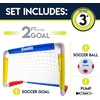 image:imageFranklin Sports Kids Soccer Goal with Ball amp Pump  24 X 16RedBlueYellow