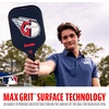 image:imageFranklin Sports MLB Team Pickleball Paddles  Official MLB Baseball Team Logo  Colors Pickleball Paddles  Signature Series 13MM Pickleball Paddle with MaxGrit  USA Pickleball USAPA ApprovedCleveland Guardians