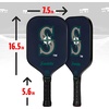 image:imageFranklin Sports MLB Team Pickleball Paddles  Official MLB Baseball Team Logo  Colors Pickleball Paddles  Signature Series 13MM Pickleball Paddle with MaxGrit  USA Pickleball USAPA ApprovedSeattle Mariners
