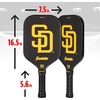 image:imageFranklin Sports MLB Team Pickleball Paddles  Official MLB Baseball Team Logo  Colors Pickleball Paddles  Signature Series 13MM Pickleball Paddle with MaxGrit  USA Pickleball USAPA ApprovedSan Diego Padres