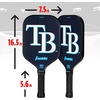 image:imageFranklin Sports MLB Team Pickleball Paddles  Official MLB Baseball Team Logo  Colors Pickleball Paddles  Signature Series 13MM Pickleball Paddle with MaxGrit  USA Pickleball USAPA ApprovedTampa Bay Rays