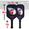 image:imageFranklin Sports MLB Team Pickleball Paddles  Official MLB Baseball Team Logo  Colors Pickleball Paddles  Signature Series 13MM Pickleball Paddle with MaxGrit  USA Pickleball USAPA ApprovedCleveland Guardians