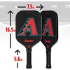 image:imageFranklin Sports MLB Team Pickleball Paddles  Official MLB Baseball Team Logo  Colors Pickleball Paddles  Signature Series 13MM Pickleball Paddle with MaxGrit  USA Pickleball USAPA ApprovedArizona Diamondbacks