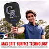image:imageFranklin Sports MLB Team Pickleball Paddles  Official MLB Baseball Team Logo  Colors Pickleball Paddles  Signature Series 13MM Pickleball Paddle with MaxGrit  USA Pickleball USAPA ApprovedColorado Rockies