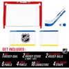 image:imageFranklin Sports Mini Hockey Rink Set  Half Rink Knee Hockey Goal Mini Sticks and Ball Set  Indoor Mini Hockey Rink  Official NHL Licensed
