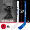 image:imageFranklin Sports Mini Hockey Rink Set  Half Rink Knee Hockey Goal Mini Sticks and Ball Set  Indoor Mini Hockey Rink  Official NHL Licensed