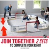 image:imageFranklin Sports Mini Hockey Rink Set  Half Rink Knee Hockey Goal Mini Sticks and Ball Set  Indoor Mini Hockey Rink  Official NHL Licensed