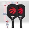 image:imageFranklin Sports NBA Team Pickleball Paddles  Official NBA Basketball Team Logo Pickleball Paddles  Signature Series 13MM Pickleball Paddle with MaxGrit  USA Pickleball USAPA ApprovedToronto Raptors
