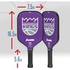 image:imageFranklin Sports NBA Team Pickleball Paddles  Official NBA Basketball Team Logo Pickleball Paddles  Signature Series 13MM Pickleball Paddle with MaxGrit  USA Pickleball USAPA ApprovedSacramento Kings