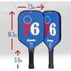 image:imageFranklin Sports NBA Team Pickleball Paddles  Official NBA Basketball Team Logo Pickleball Paddles  Signature Series 13MM Pickleball Paddle with MaxGrit  USA Pickleball USAPA ApprovedPhiladelphia 76ers