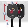 image:imageFranklin Sports NBA Team Pickleball Paddles  Official NBA Basketball Team Logo Pickleball Paddles  Signature Series 13MM Pickleball Paddle with MaxGrit  USA Pickleball USAPA ApprovedMiami Heat