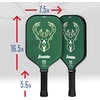 image:imageFranklin Sports NBA Team Pickleball Paddles  Official NBA Basketball Team Logo Pickleball Paddles  Signature Series 13MM Pickleball Paddle with MaxGrit  USA Pickleball USAPA ApprovedMilwaukee Bucks