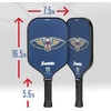 image:imageFranklin Sports NBA Team Pickleball Paddles  Official NBA Basketball Team Logo Pickleball Paddles  Signature Series 13MM Pickleball Paddle with MaxGrit  USA Pickleball USAPA ApprovedNew Orleans Pelicans