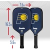 image:imageFranklin Sports NBA Team Pickleball Paddles  Official NBA Basketball Team Logo Pickleball Paddles  Signature Series 13MM Pickleball Paddle with MaxGrit  USA Pickleball USAPA ApprovedIndiana Pacers