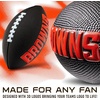 image:imageFranklin Sports NFL Football  Kids Foam Football  Soft Junior Size 85 Ball with 3D Logos  Perfect for Gameday  TailgatesCleveland Browns