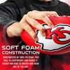 image:imageFranklin Sports NFL Football  Kids Foam Football  Soft Junior Size 85 Ball with 3D Logos  Perfect for Gameday  TailgatesKansas City Chiefs