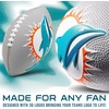image:imageFranklin Sports NFL Football  Kids Foam Football  Soft Junior Size 85 Ball with 3D Logos  Perfect for Gameday  TailgatesMiami Dolphins