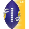 image:imageFranklin Sports NFL Football  Kids Foam Football  Soft Junior Size 85 Ball with 3D Logos  Perfect for Gameday  TailgatesMinnesota Vikings