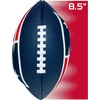image:imageFranklin Sports NFL Football  Kids Foam Football  Soft Junior Size 85 Ball with 3D Logos  Perfect for Gameday  TailgatesNew England Patriots