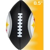 image:imageFranklin Sports NFL Football  Kids Foam Football  Soft Junior Size 85 Ball with 3D Logos  Perfect for Gameday  TailgatesPittsburgh Steelers