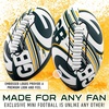 image:imageFranklin Sports NFL Team Mini Footballs  Youth 85 Official NFL Licensed Football  Air Pump SetGreen Bay Packers