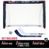 image:imageFranklin Sports NHL Mini Hockey Set  Kids Indoor Knee Hockey Goal Ball  2 Stick Combo  Youth Team Indoor Toy Set  Official  Ages 3Columbus Blue Jackets