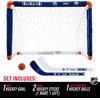 image:imageFranklin Sports NHL Mini Hockey Set  Kids Indoor Knee Hockey Goal Ball  2 Stick Combo  Youth Team Indoor Toy Set  Official  Ages 3Edmonton Oilers