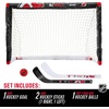 image:imageFranklin Sports NHL Mini Hockey Set  Kids Indoor Knee Hockey Goal Ball  2 Stick Combo  Youth Team Indoor Toy Set  Official  Ages 3New Jersey Devils