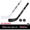 image:imageFranklin Sports NHL Mini Hockey Stick Set  NHL Team Knee Hockey Stick and Ball Set  Two Player Stick Set  Great Toy for KidsLos Angeles Kings