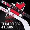 image:imageFranklin Sports NHL Mini Hockey Stick Set  NHL Team Knee Hockey Stick and Ball Set  Two Player Stick Set  Great Toy for KidsNew Jersey Devils