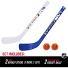 image:imageFranklin Sports NHL Mini Hockey Stick Set  NHL Team Knee Hockey Stick and Ball Set  Two Player Stick Set  Great Toy for KidsNew York Islanders