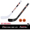 image:imageFranklin Sports NHL Mini Hockey Stick Set  NHL Team Knee Hockey Stick and Ball Set  Two Player Stick Set  Great Toy for KidsPhiladelphia Flyers