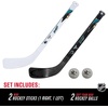 image:imageFranklin Sports NHL Mini Hockey Stick Set  NHL Team Knee Hockey Stick and Ball Set  Two Player Stick Set  Great Toy for KidsSan Jose Sharks