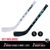 image:imageFranklin Sports NHL Mini Hockey Stick Set  NHL Team Knee Hockey Stick and Ball Set  Two Player Stick Set  Great Toy for KidsSeattle Kraken