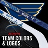 image:imageFranklin Sports NHL Mini Hockey Stick Set  NHL Team Knee Hockey Stick and Ball Set  Two Player Stick Set  Great Toy for KidsSt Louis Blues 2
